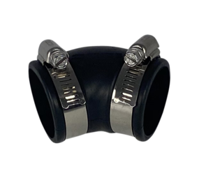 Flexible rubber bend (45°) 40mm Flexible rubber bend (45°) 40mm
