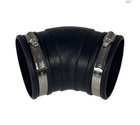 Flexible rubber bend (45°) 90mm