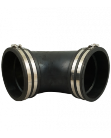 Flexibler Gummibogen (90°) 160mm Flexibler Gummibogen (90°) 160mm