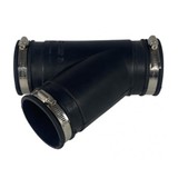 Flexibel rubber Y-stuk 50mm