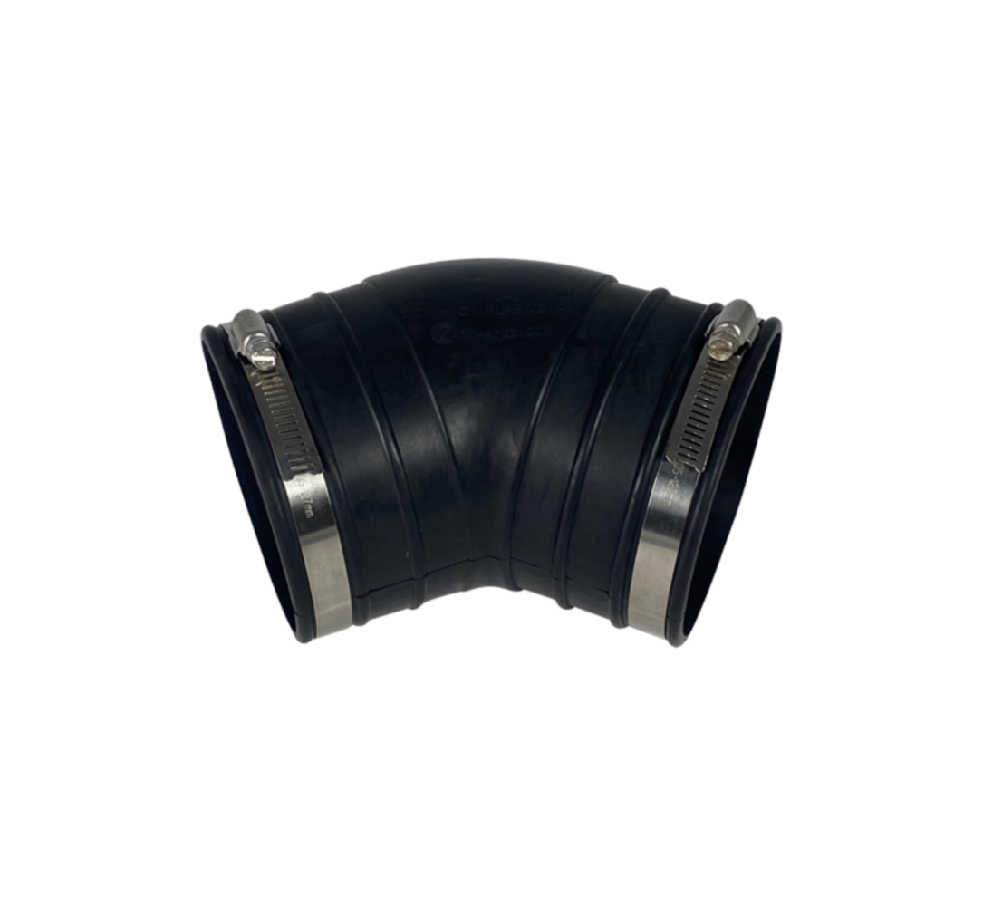 Flexible rubber bend (45°) 110mm Flexible rubber bend (45°) 110mm