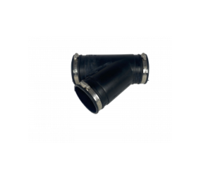 Flexible rubber Y-piece 125mm