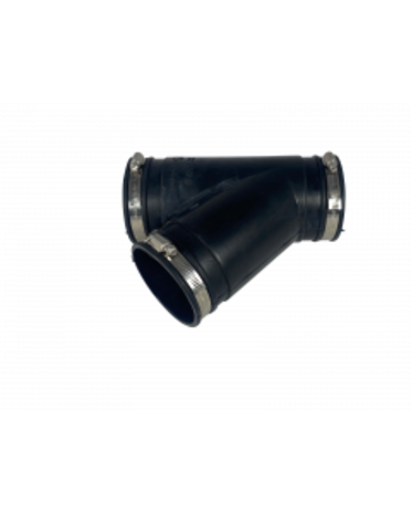 Flexibel rubber Y-stuk 125mm Flexibel rubber Y-stuk 125mm