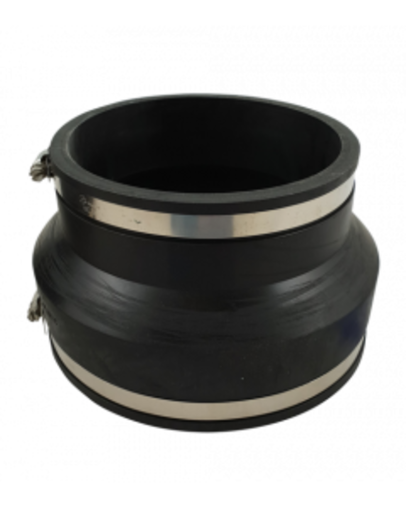 Flexible rubber adapter socket 250x200mm