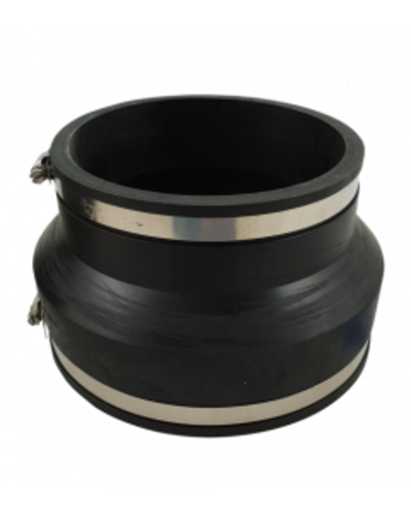 Flexible rubber adapter socket 250x200mm