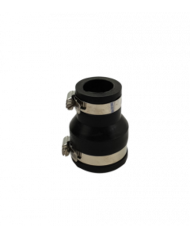 Flexibele rubber verloopsok/mof 50x32mm Flexibele rubber verloopsok/mof 50x32mm