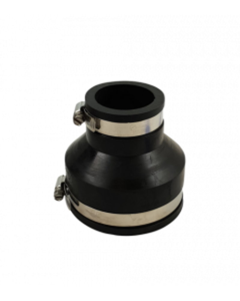 Flexibele rubber verloopsok/mof 90x50mm Flexibele rubber verloopsok/mof 90x50mm