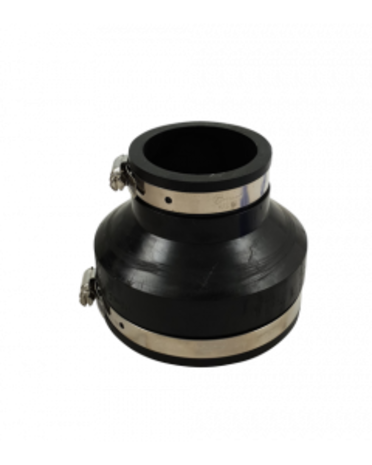 Flexibler Gummiadapter Buchse/Buchse 110x63mm Flexibler Gummiadapter Buchse/Buchse 110x63mm