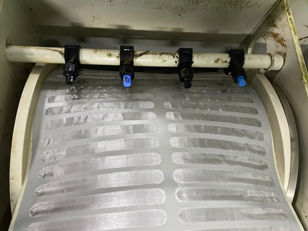 Trommelfilter Siebgewebe 114x40cm 5 mm starkes PP-Material extrem stark! fur 30m3/stunde Trommelfilter Siebgewebe 114x40cm 5 mm starkes PP-Material extrem stark! fur 30m3/stunde