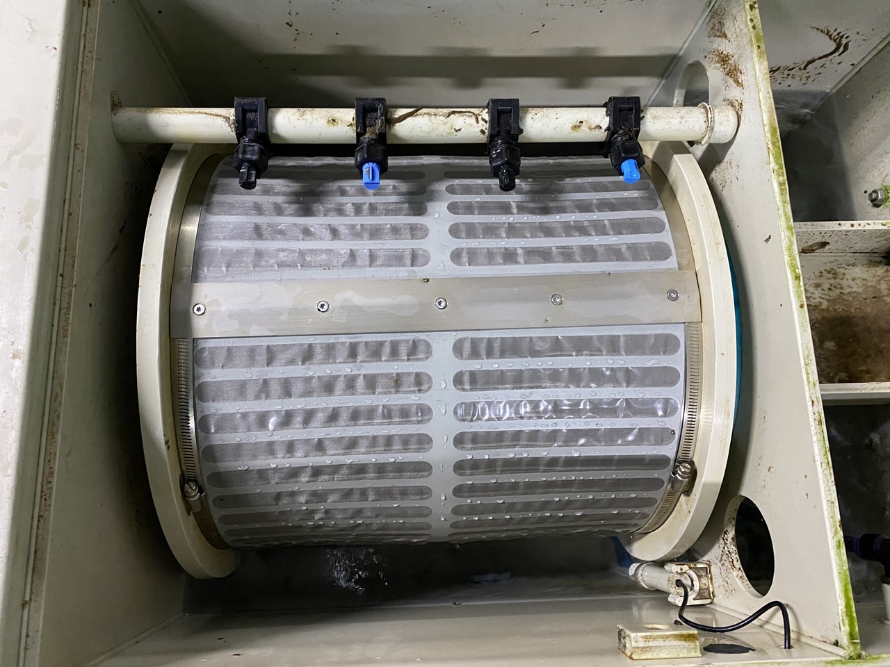 Drum filter screen  114x40cm 5 mm thick PP material extremely strong! for 30m3/hour