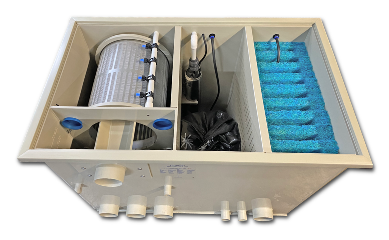 Ilex Filtration Ilex Biodrum 20 Combi Trommelfilter + mattenkammer XL Ilex Filtration Ilex Biodrum 20 Combi Trommelfilter + mattenkammer XL