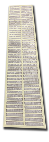 Drum filter screen  189.5x40cm 5 mm thick PP material extremely strong! for 50m3/hour