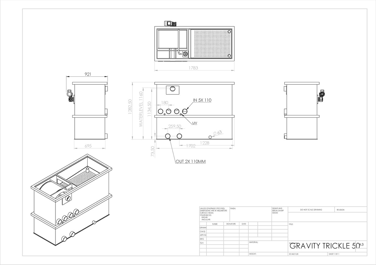 MPF BIODRUM GRAVITY TRICKLE  50