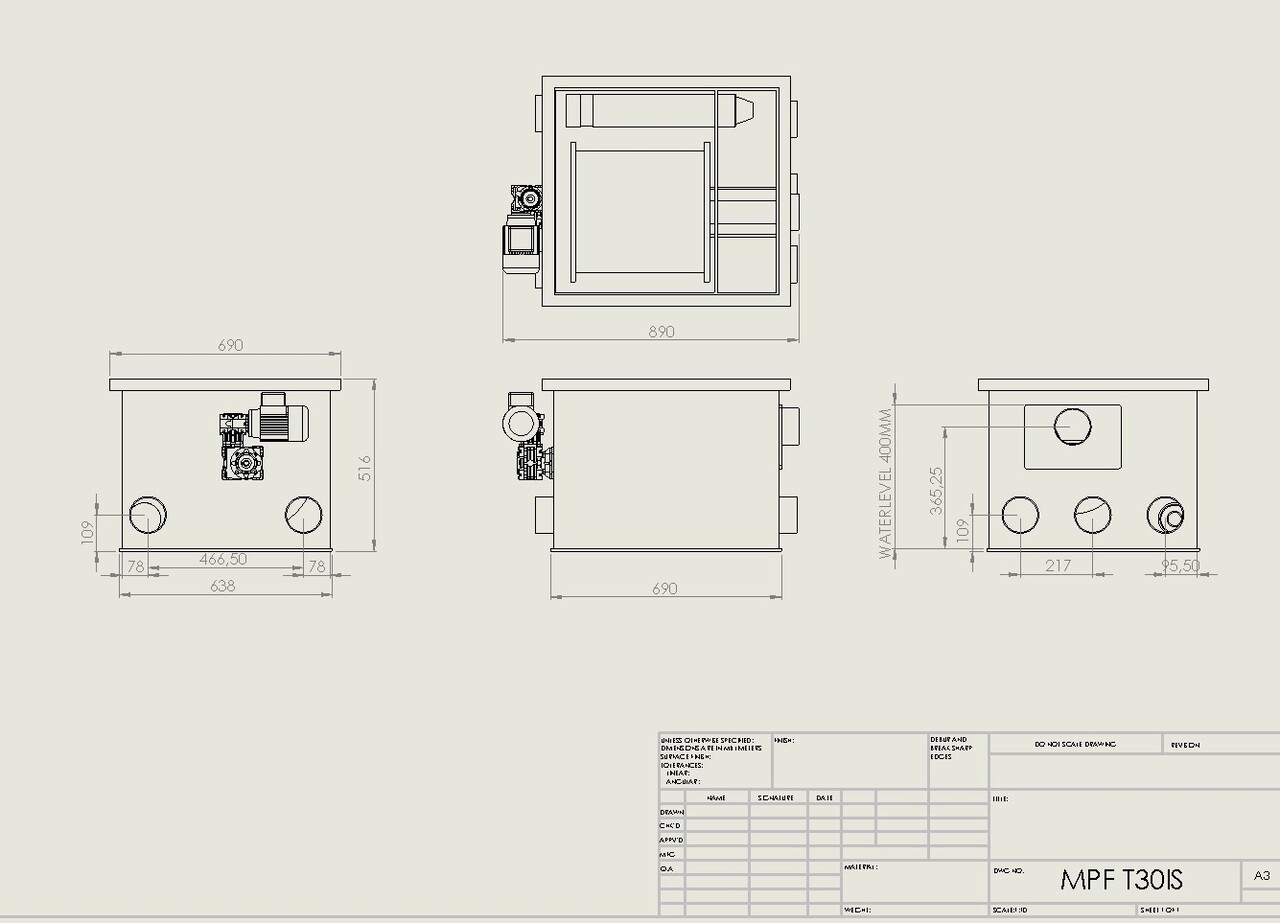 MPF MPF Drum 30 with built-in flushing pump