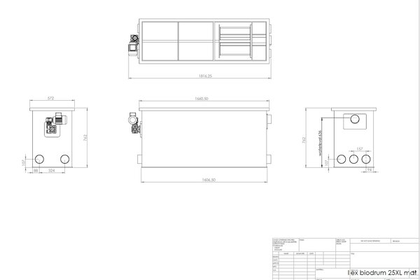 Ilex Filtration Ilex Biodrum 25 XL + mattenkammer Ilex Filtration Ilex Biodrum 25 XL + mattenkammer