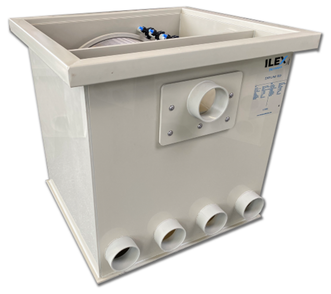 Ilex Filtration Ilex Drum 60 trommelfilter PP Ilex Filtration Ilex Drum 60 trommelfilter PP