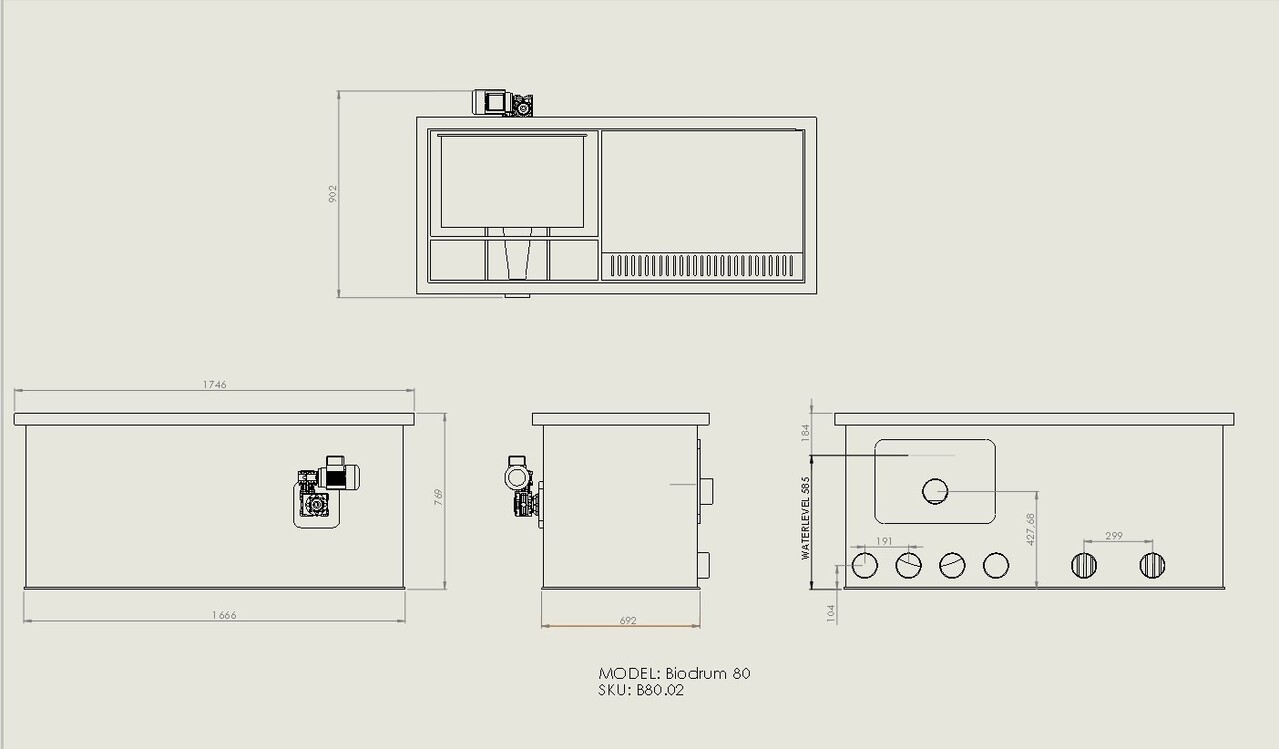 MPF Makoi PondFiltration Biodrum 80