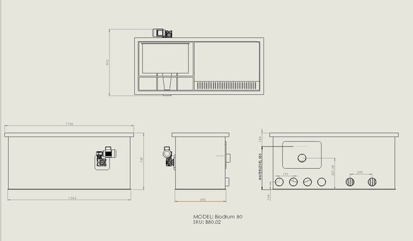 MPF Makoi PondFiltration Biodrum 80
