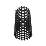 mpf Gitterrohr Ø 110mm x Länge 1000mm (schwarz)