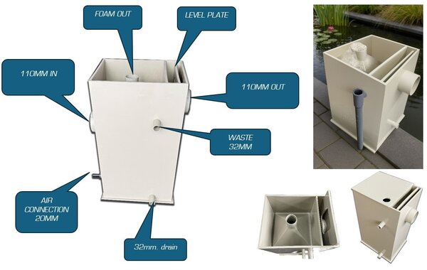 ilex Eiwitafschuimer voor vijvers