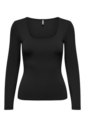ONLEA L/S 2-WAY DEEP NECK TOP