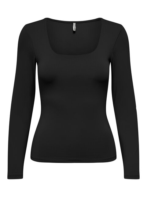 ONLEA L/S 2-WAY DEEP NECK TOP ONLEA L/S 2-WAY DEEP NECK TOP