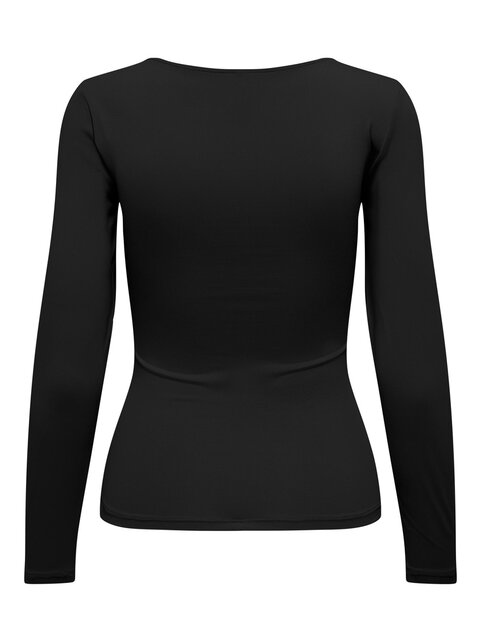 ONLEA L/S 2-WAY DEEP NECK TOP ONLEA L/S 2-WAY DEEP NECK TOP