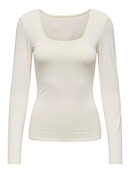 ONLEA L/S 2-WAY DEEP NECK TOP
