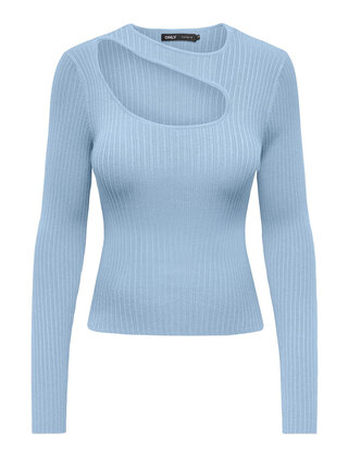 ONLMEDDI LS PEEK-A-BOO O-NECK