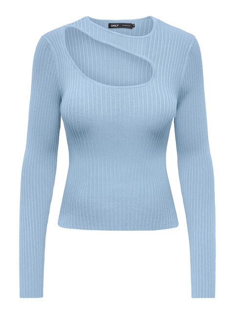 ONLMEDDI LS PEEK-A-BOO O-NECK