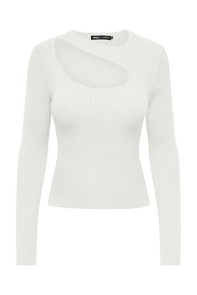 ONLMEDDI LS PEEK-A-BOO O-NECK