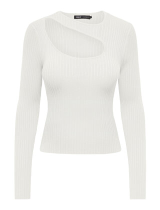 ONLMEDDI LS PEEK-A-BOO O-NECK