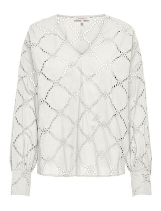 ONLDORA GELLAR LS V-NECK EMB T