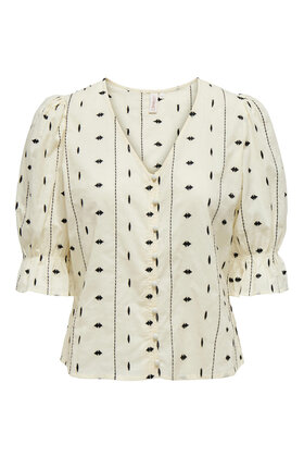 ONLJASMIN SS EMB TOP WVN