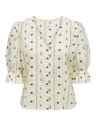 ONLJASMIN SS EMB TOP WVN