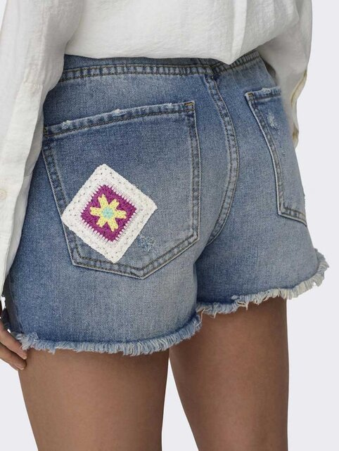 ONLZUMA HW RW CROCHET DNM SHORT