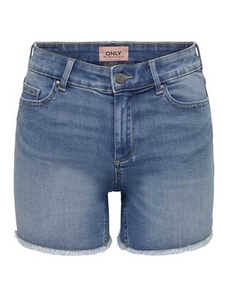 ONLBLUSH MID SK RAW DNM SHORTS