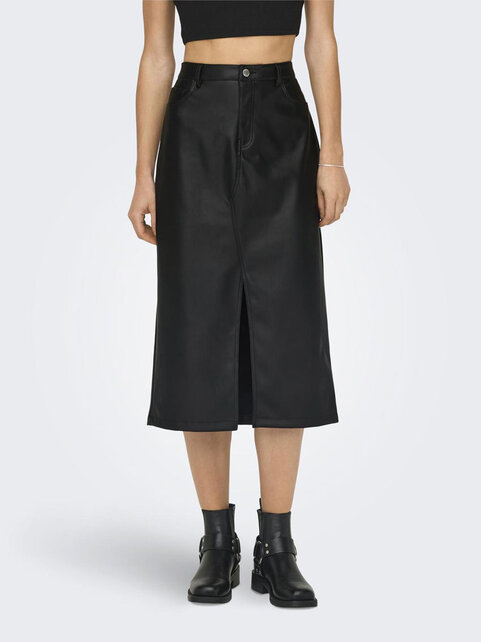 ONLKIRI HW LO SLIT FAUX LEA SK