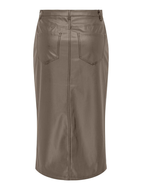 ONLKIRI HW LO SLIT FAUX LEA SK