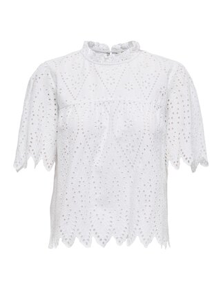 ONLNYLA TULUM EMB SS TOP WVN