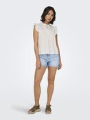 ONLREVA LIFE S/L EMB TOP WVN N ONLREVA LIFE S/L EMB TOP WVN N