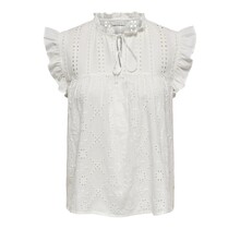 ONLREVA LIFE S/L EMB TOP WVN N