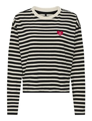 ONLLIVINA L/S O-NECK STRIPE TO