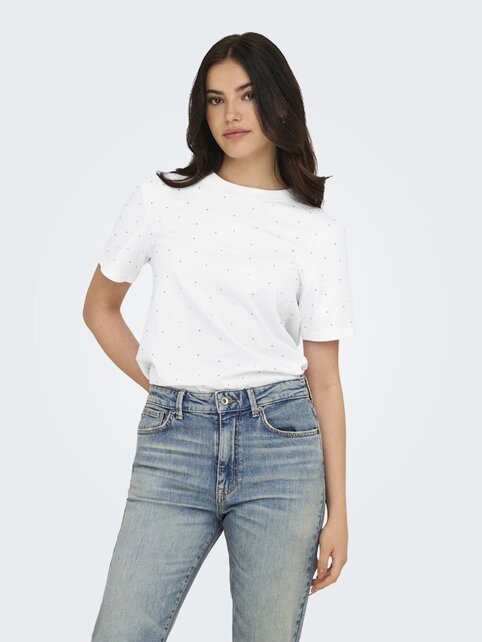 ONLMONJA S/S STUDS TEE JRS