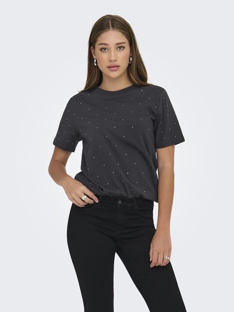 ONLMONJA S/S STUDS TEE JRS