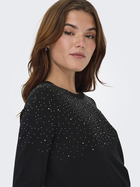ONLANABELLA LS BLING O-NECK KN