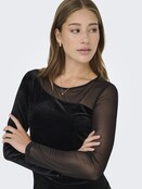 ONLSMOOTH L/S MESH MIX TOP BOX