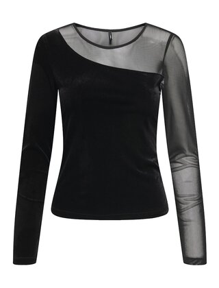 ONLSMOOTH L/S MESH MIX TOP BOX