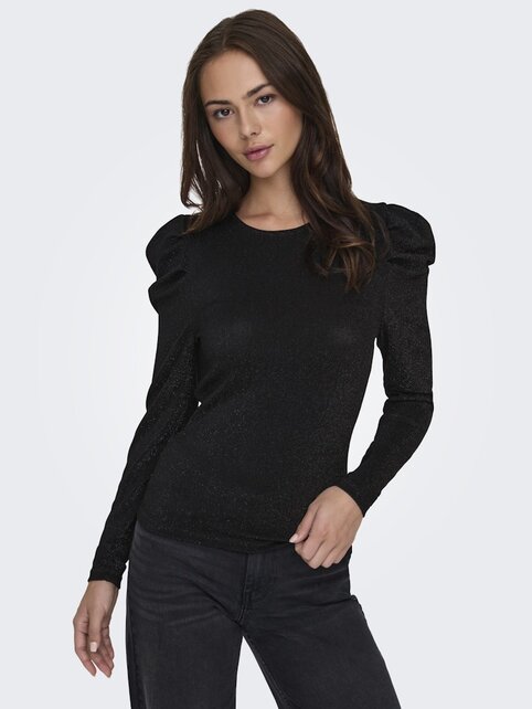 ONLRICH L/S GLITTER PUFF TOP J