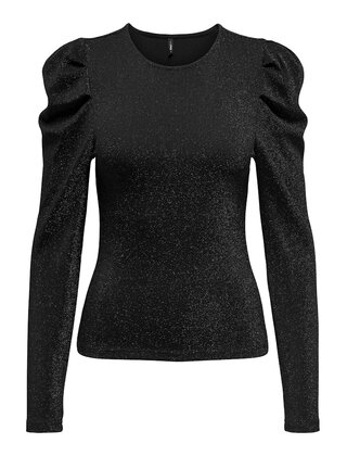 ONLRICH L/S GLITTER PUFF TOP J